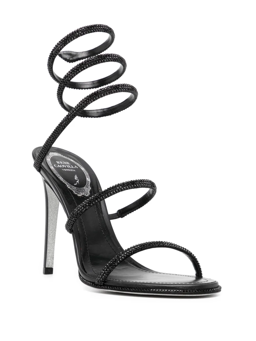 René Caovilla 110mm Cleo sandals Black