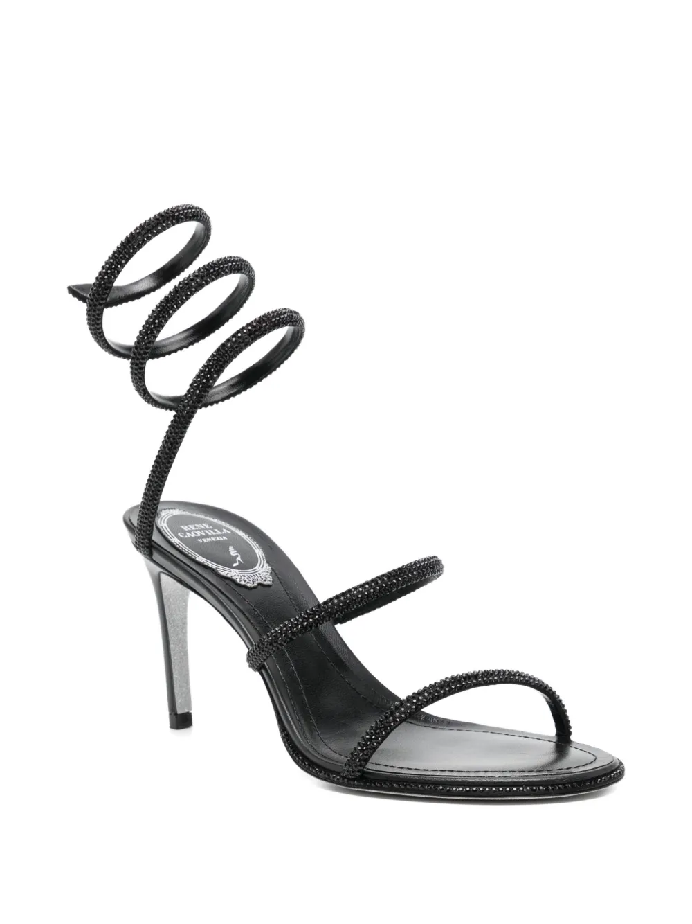 René Caovilla 80mm Cleo sandals Black