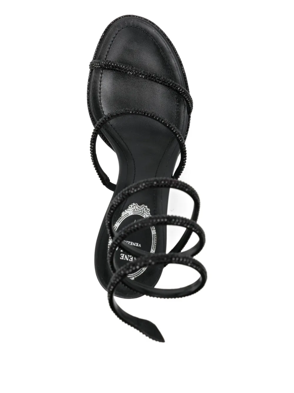 René Caovilla 80mm Cleo sandals Black