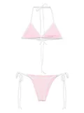 Frankies Bikinis polka dot-print bikini set - Pink