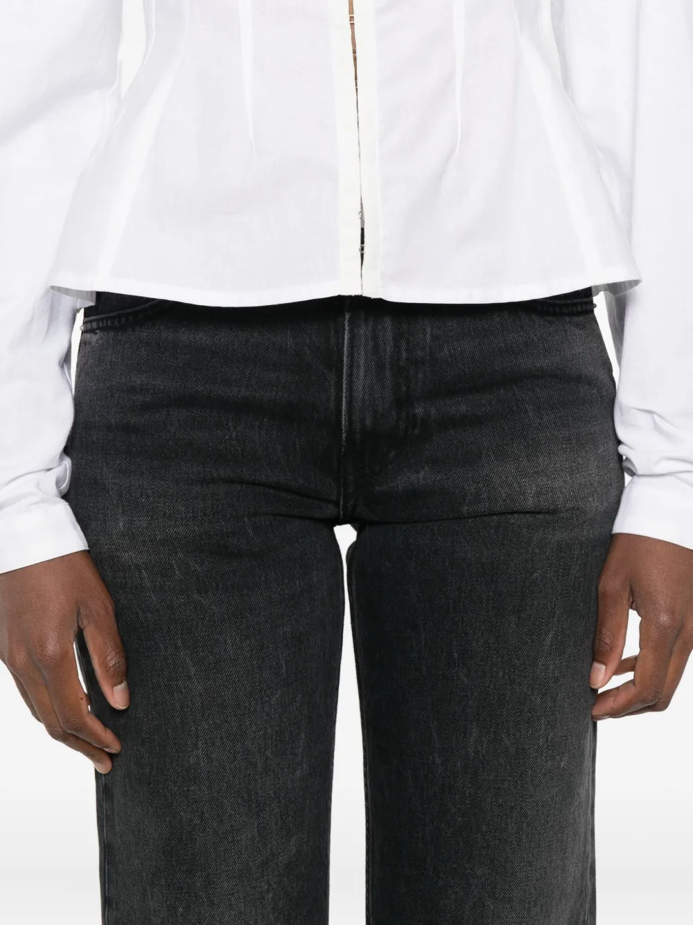 Haikure Katoenen jeans Zwart