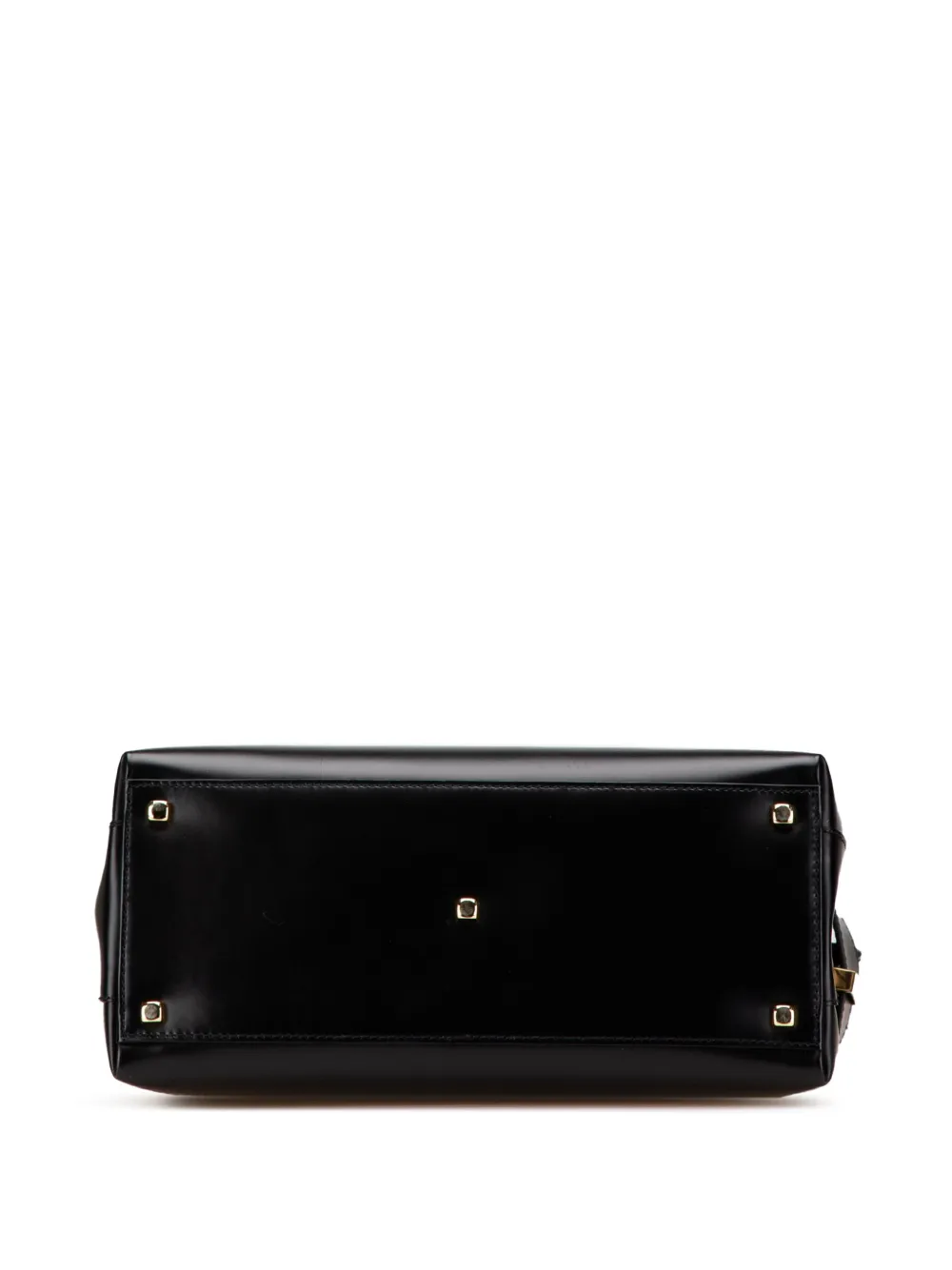 Pre-owned Ferragamo 2021 Leather Double Gancini Side Buckle Satchel