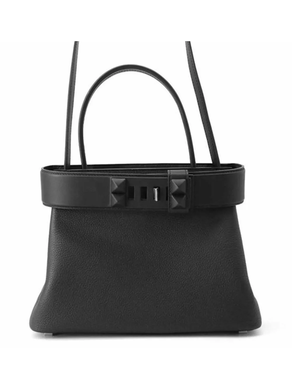 Hermès Pre-Owned 2024 Togo and Swift Medor Bag satchel - ブラック Hermès Pre-Owned 2024 Togo and Swift Medor Bag satchel - ブラック