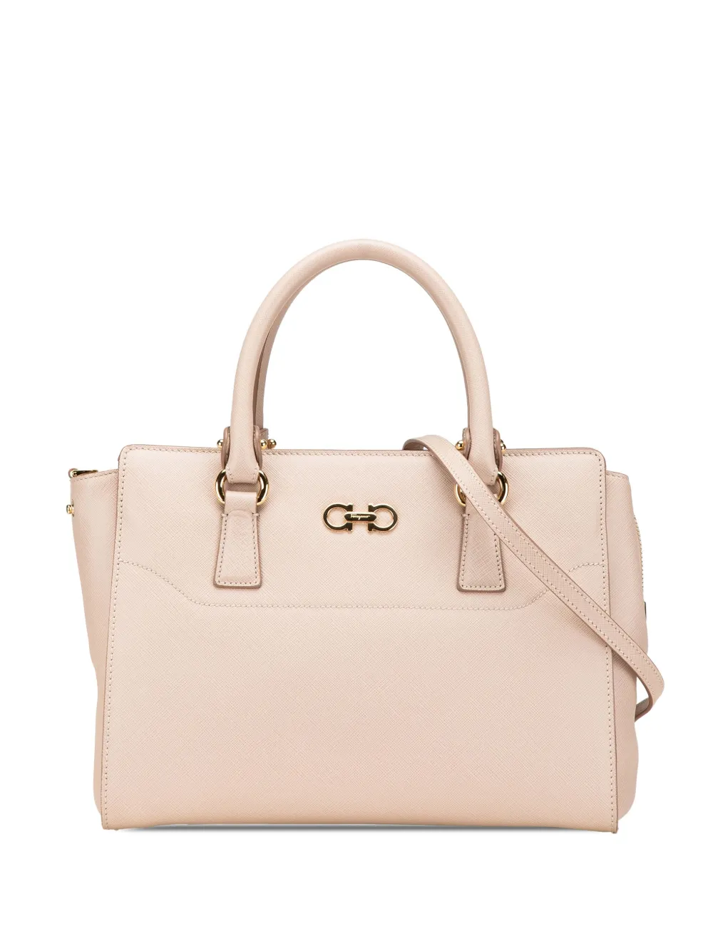 Ferragamo Pre-Owned 2021 Leather Gancini Beky satchel - ピンク Ferragamo Pre-Owned 2021 Leather Gancini Beky satchel - ピンク
