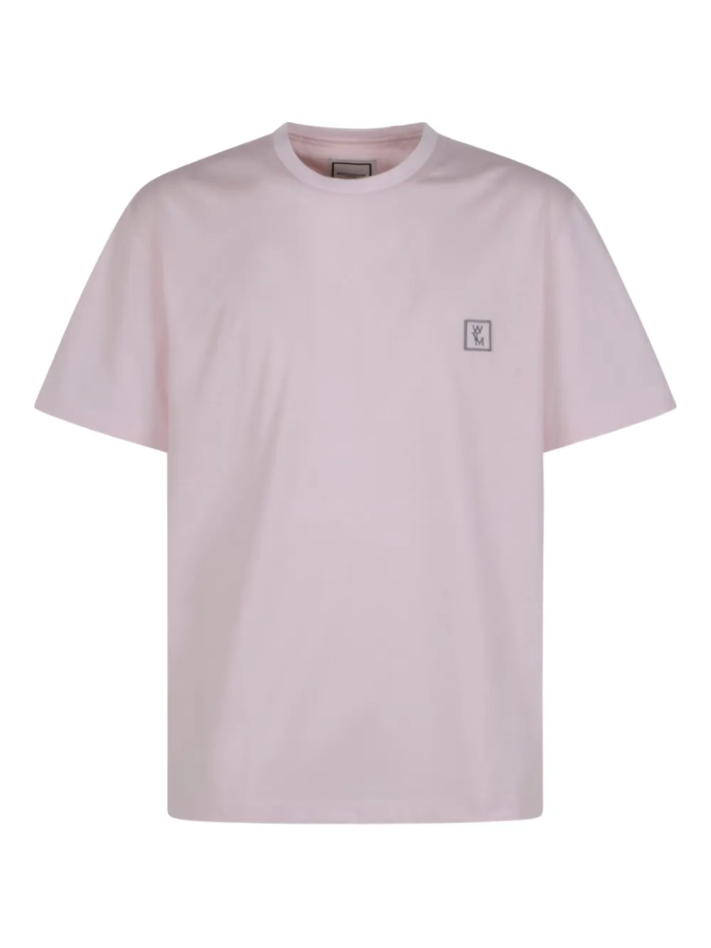 Wooyoungmi playera de algodón con logo bordado | rosado | Image 1