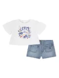 Levi's Kids logo-print short set - White