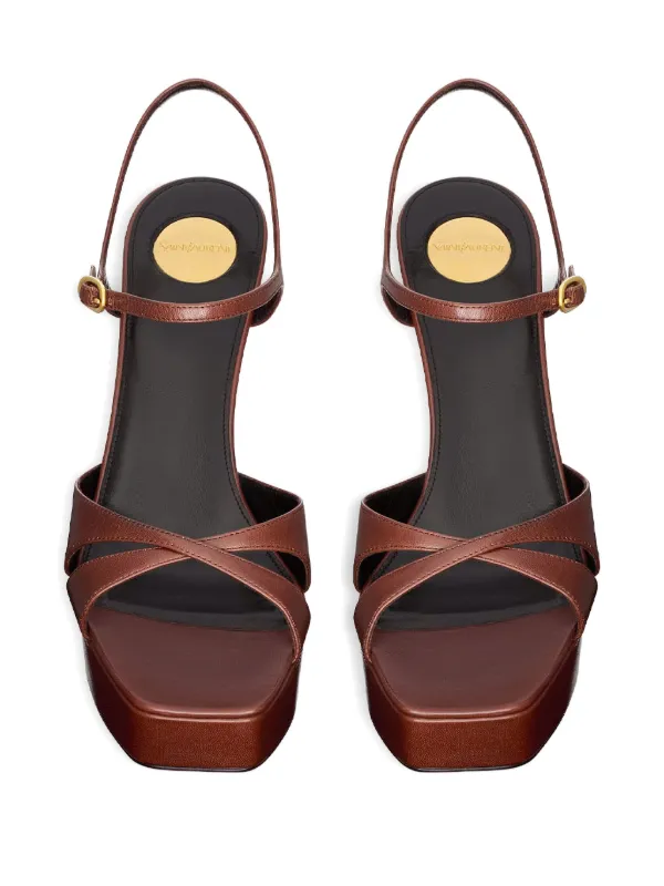 ■Saint Laurent■Debbie 85メタリックプラットフォームサンダル P00998196.jpg