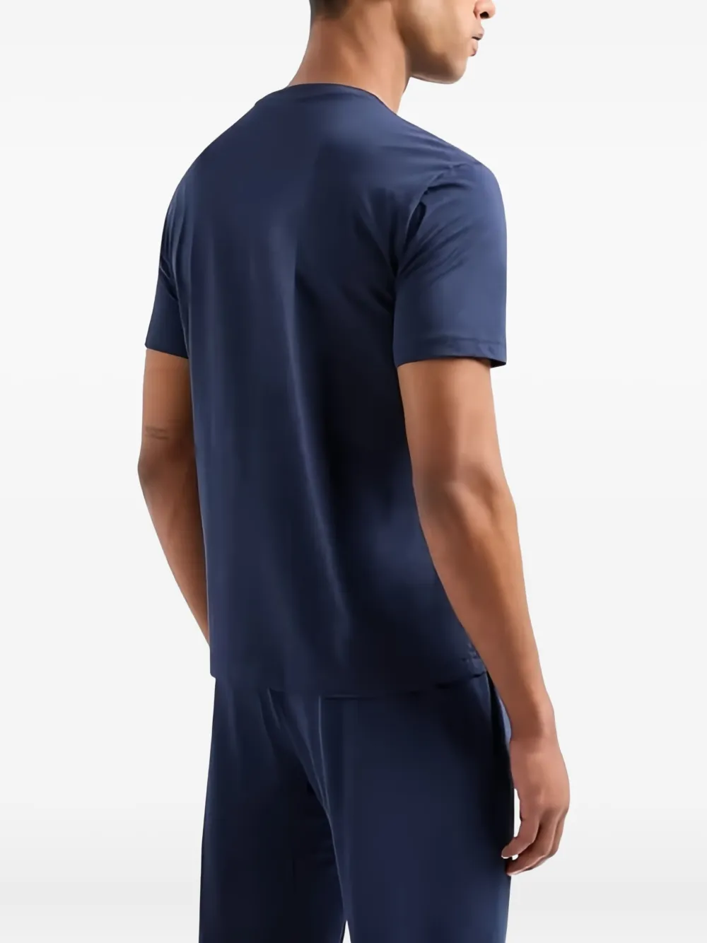 Ea7 Emporio Armani T-shirt met logo Blauw
