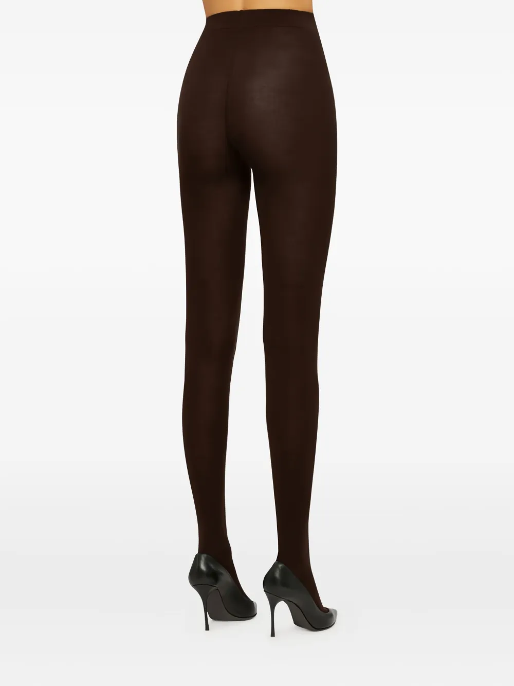Wolford Cashmere Blend Tights In Brown