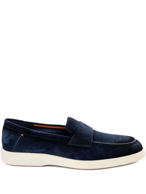 Santoni замшевые пенни-лоферы