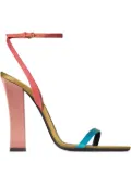 Saint Laurent 110mm Dominique strappy sandals - Blue