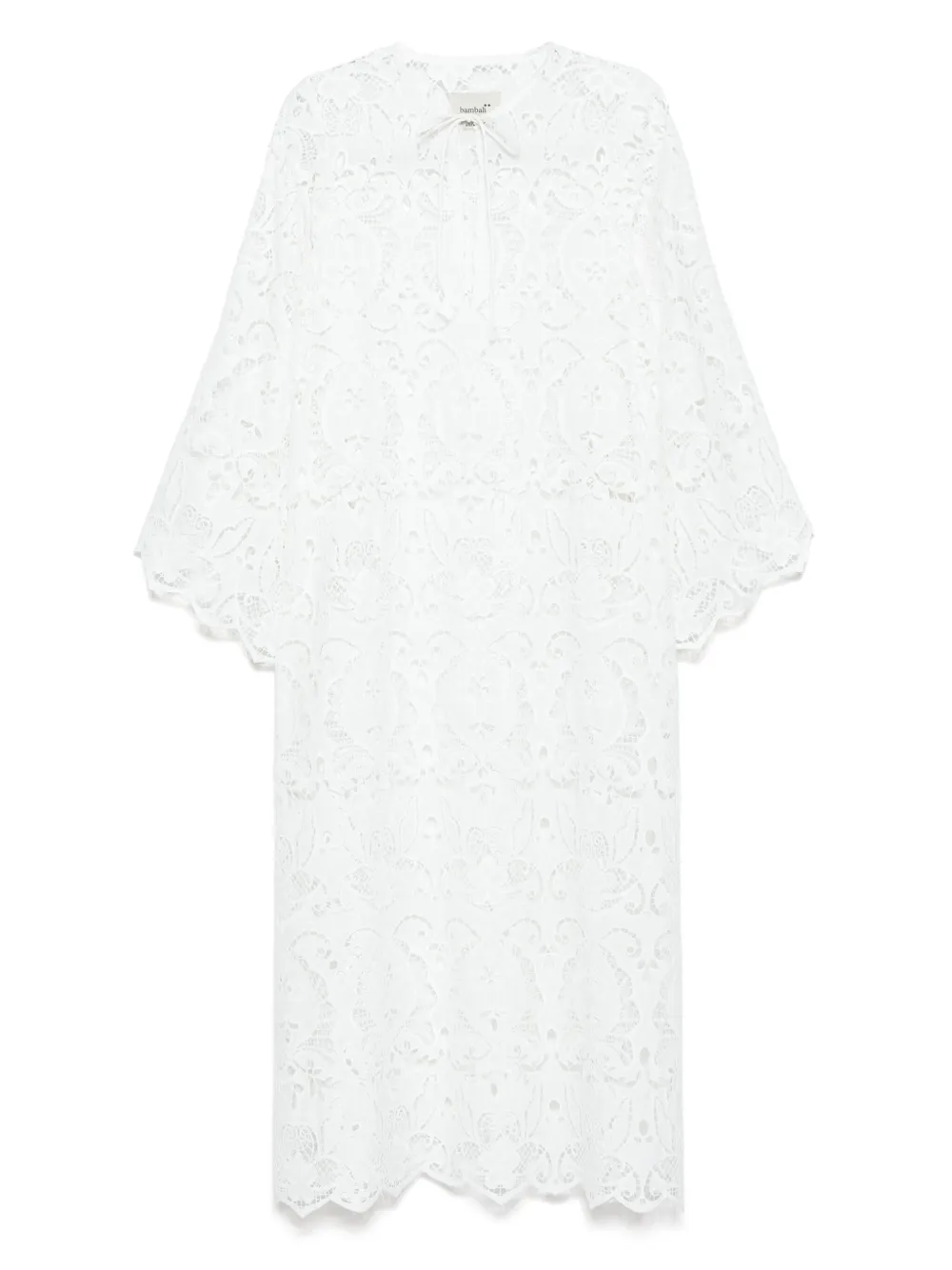Bambah Blanca tuniek met ringlets Wit