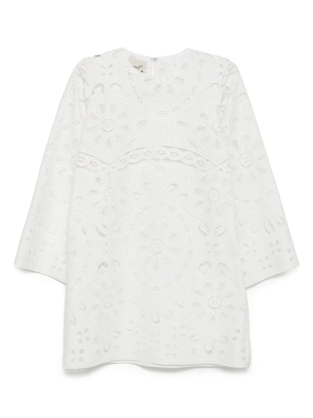 Blanca eyelet short tunic dress