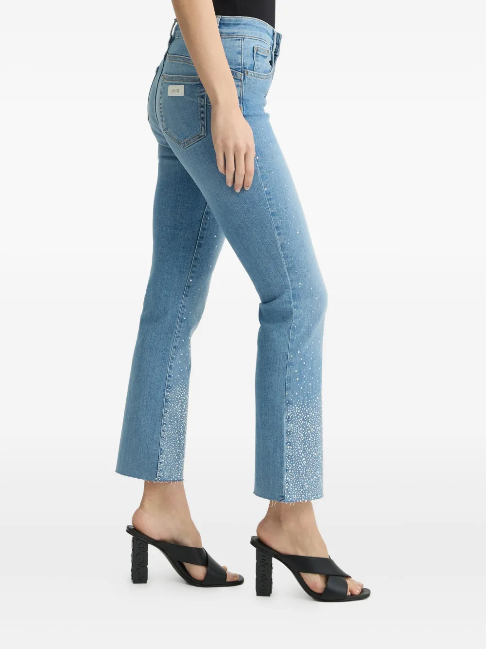 LIU JO Jeans met stras Blauw