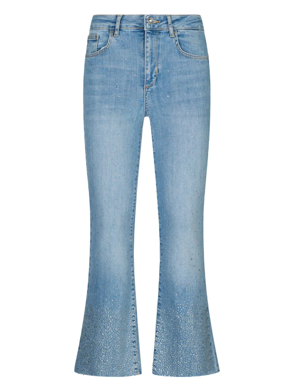LIU JO Flared jeans with rhinestones | azul | Image 1