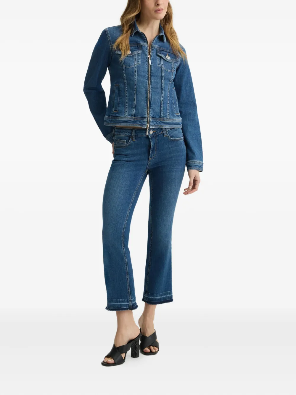 LIU JO Denim jacket with zip | Denim Jackets | Image 2