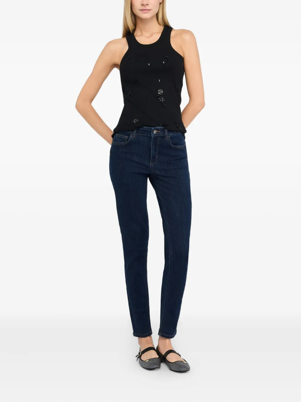 LIU JO High-rise skinny jeans - Blauw