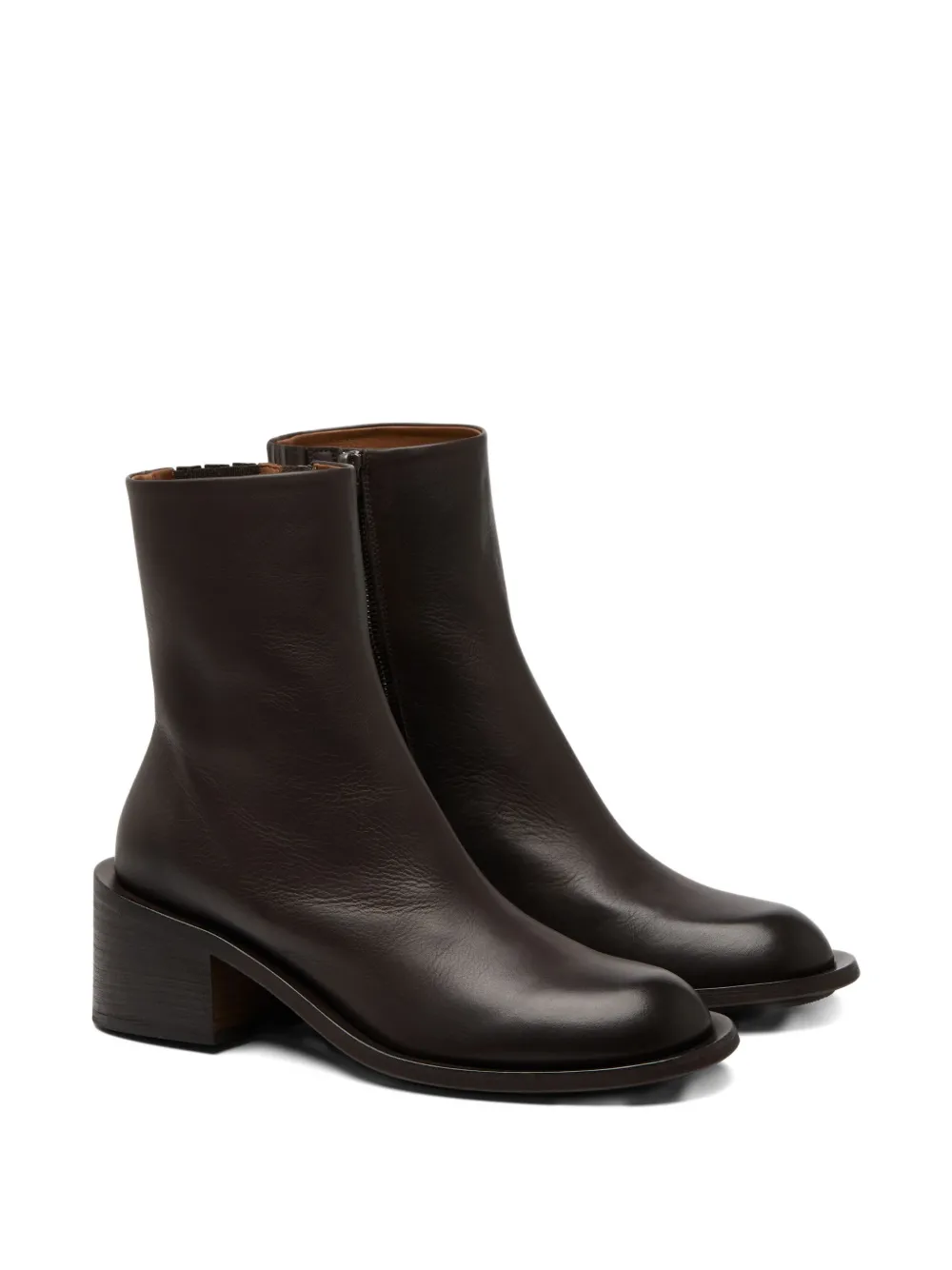 Marsèll 60mm leather ankle boots Brown