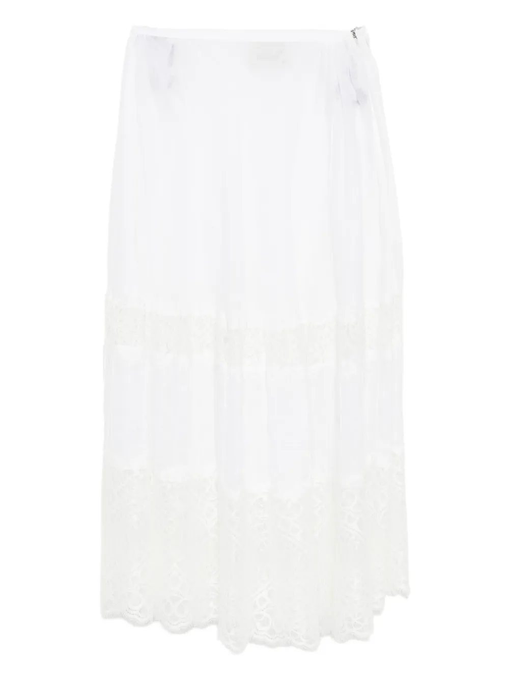 Bambah Blanca midi-rok Wit