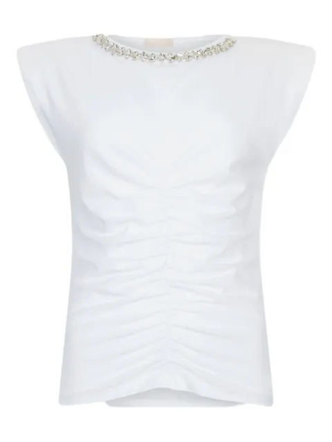 LIU JO playera con detalles de strass