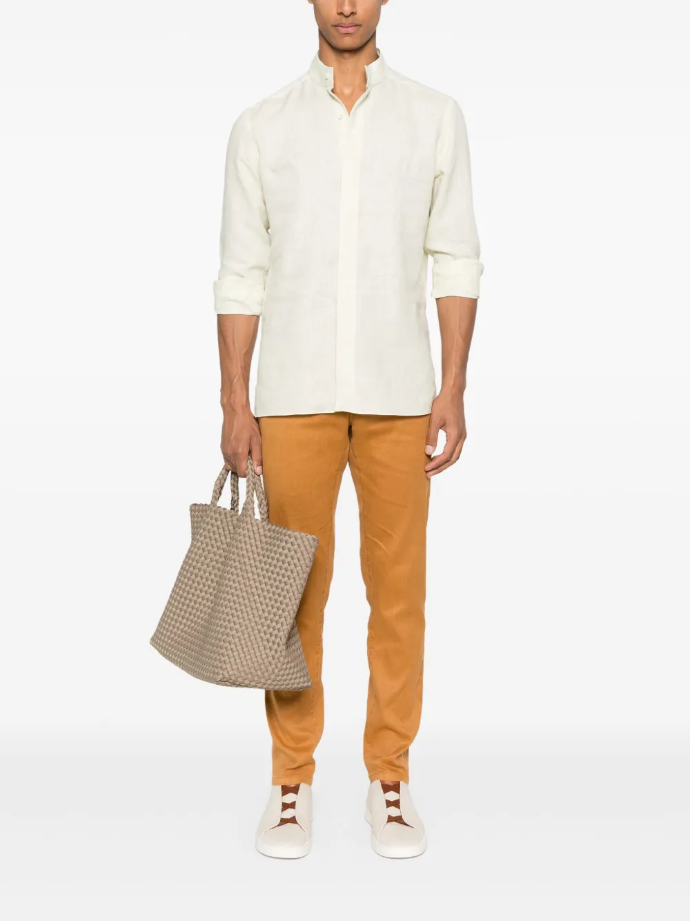 Zegna linen shirt - Geel