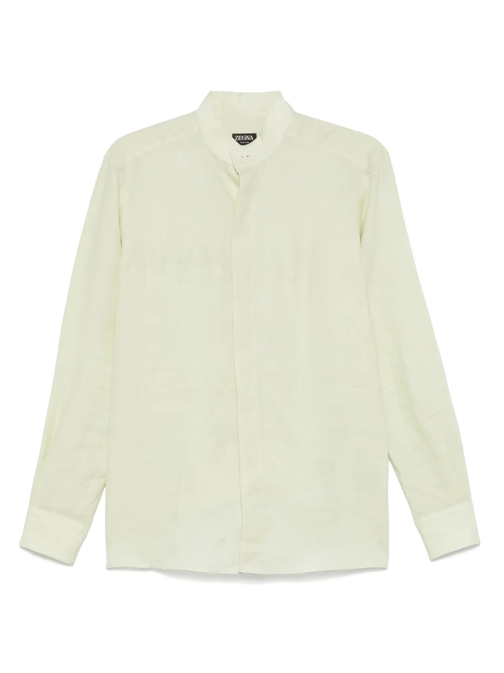 Zegna camisa de lino | amarillo | Image 1