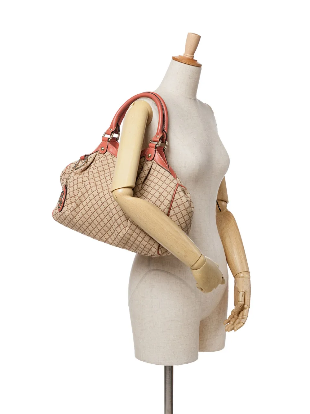 Gucci Pre-Owned sac porté épaule Sukey médium en toile à motif losanges (2016-2024) | Pre-owned | Image 2