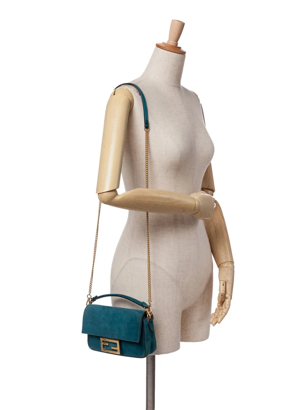 Fendi Pre-Owned 2010-2025 Mini Suede Baguette satchel | Pre-Owned | Image 2
