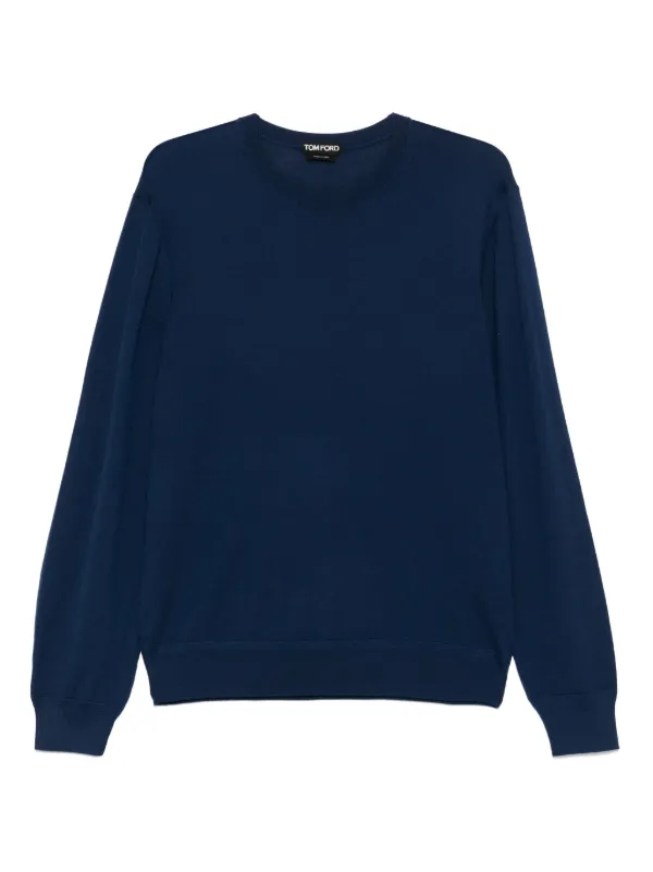 Tom Ford Wool T-shirt in Blue