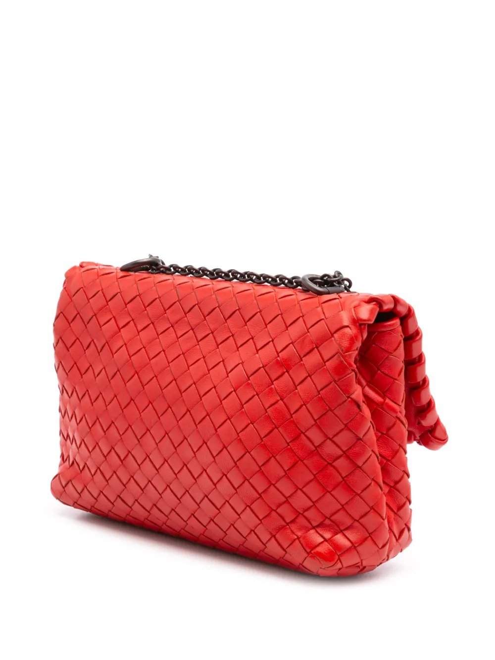 Pre-owned Bottega Veneta 2012-2024 Baby Nappa Intrecciato Olimpia Crossbody Bag