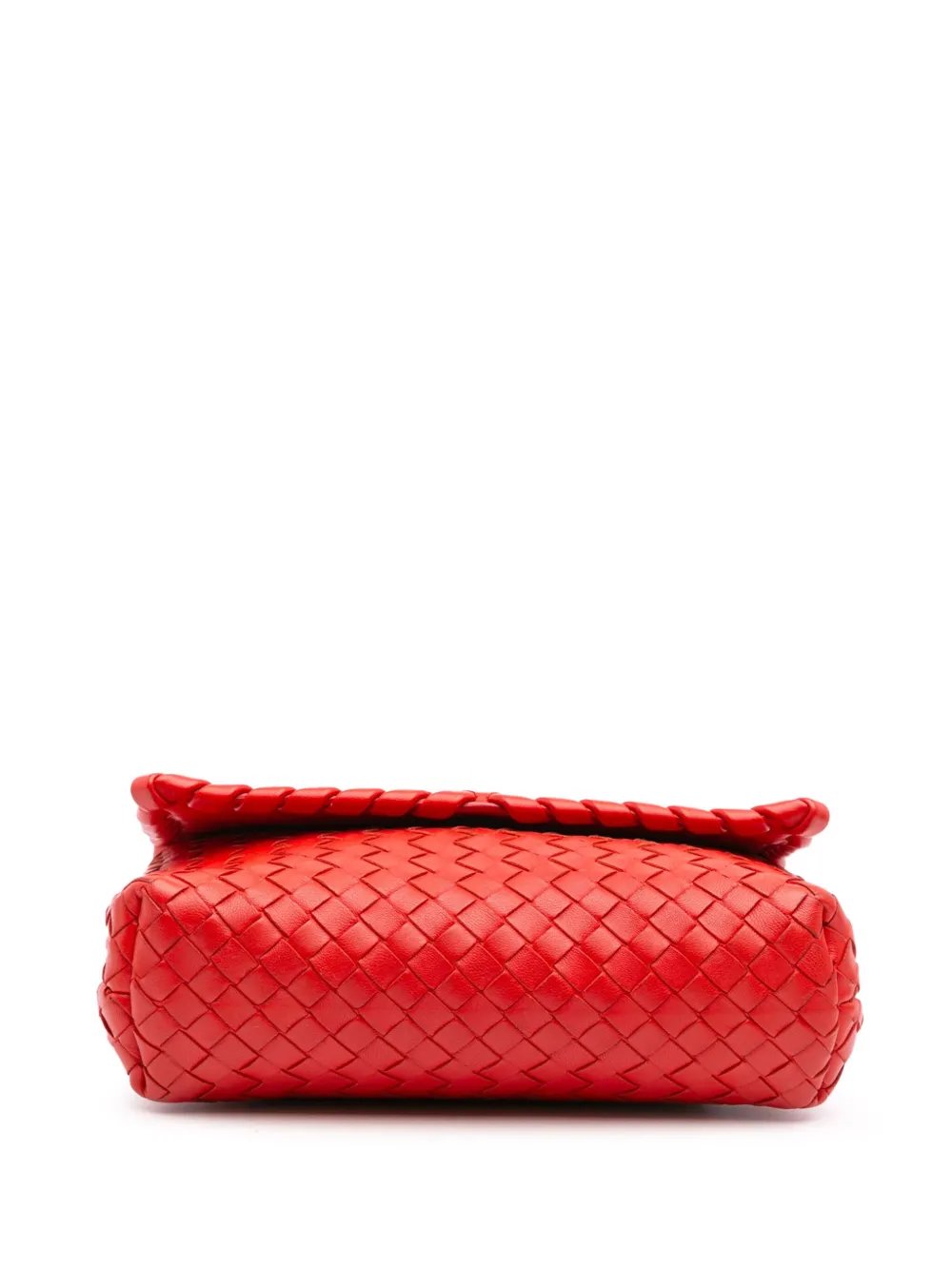 Pre-owned Bottega Veneta 2012-2024 Baby Nappa Intrecciato Olimpia Crossbody Bag