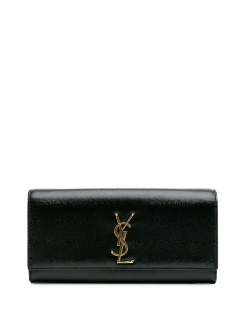 Saint Laurent Pre-Owned 2014 Grain de Poudre Monogram Cassandre clutch bag