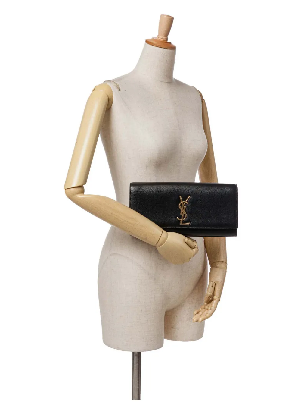 Saint Laurent Pre-Owned 2014 Grain de Poudre Monogram Cassandre clutch bag | Pre-Owned | Image 2