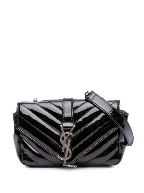 Saint Laurent Pre-Owned 2015 Baby Patent Chevron Classic Monogram Chain Bag crossbody bag