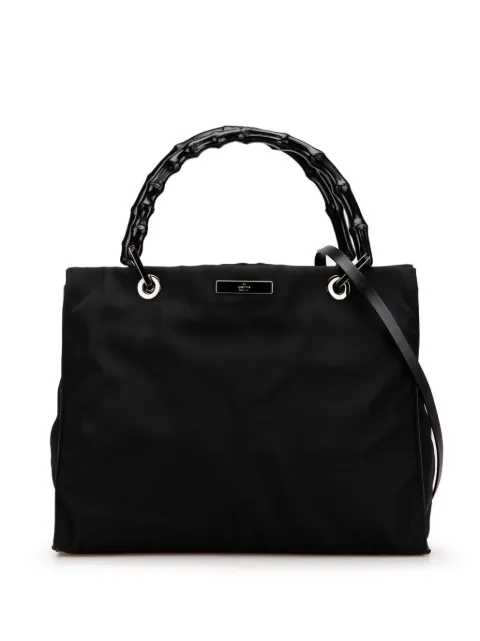 Gucci Pre-Owned 20th Century Nylon Bamboo satchel