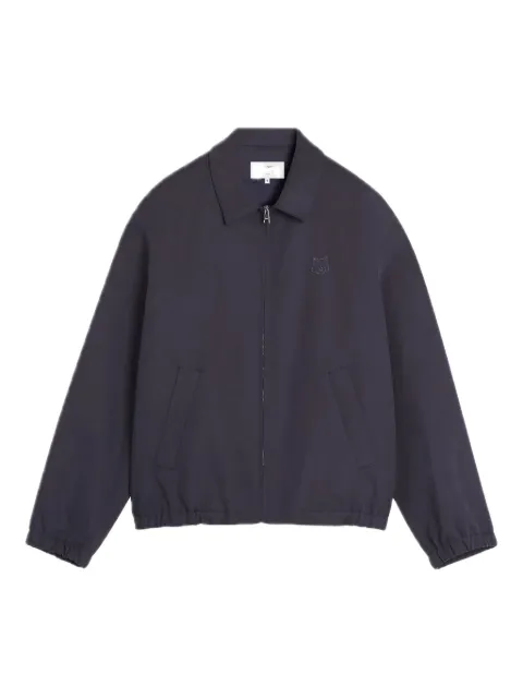 Maison Kitsuné fox-embroidered drawstring jacket
