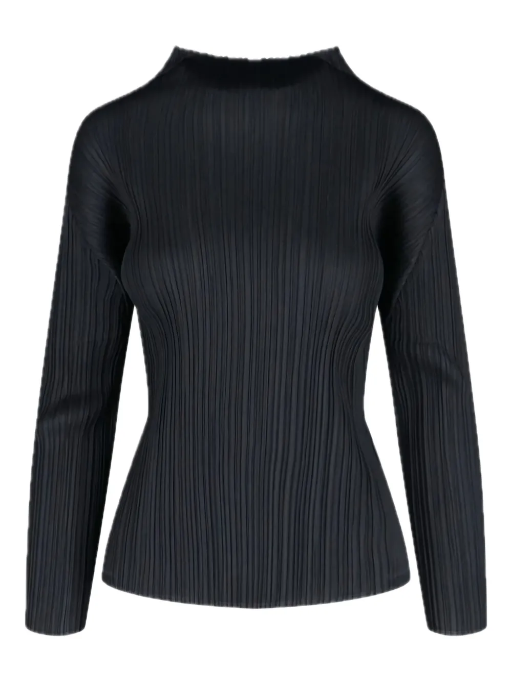 Pleats Please Issey Miyake Plissiertes Oberteil | Schwarz | Image 1
