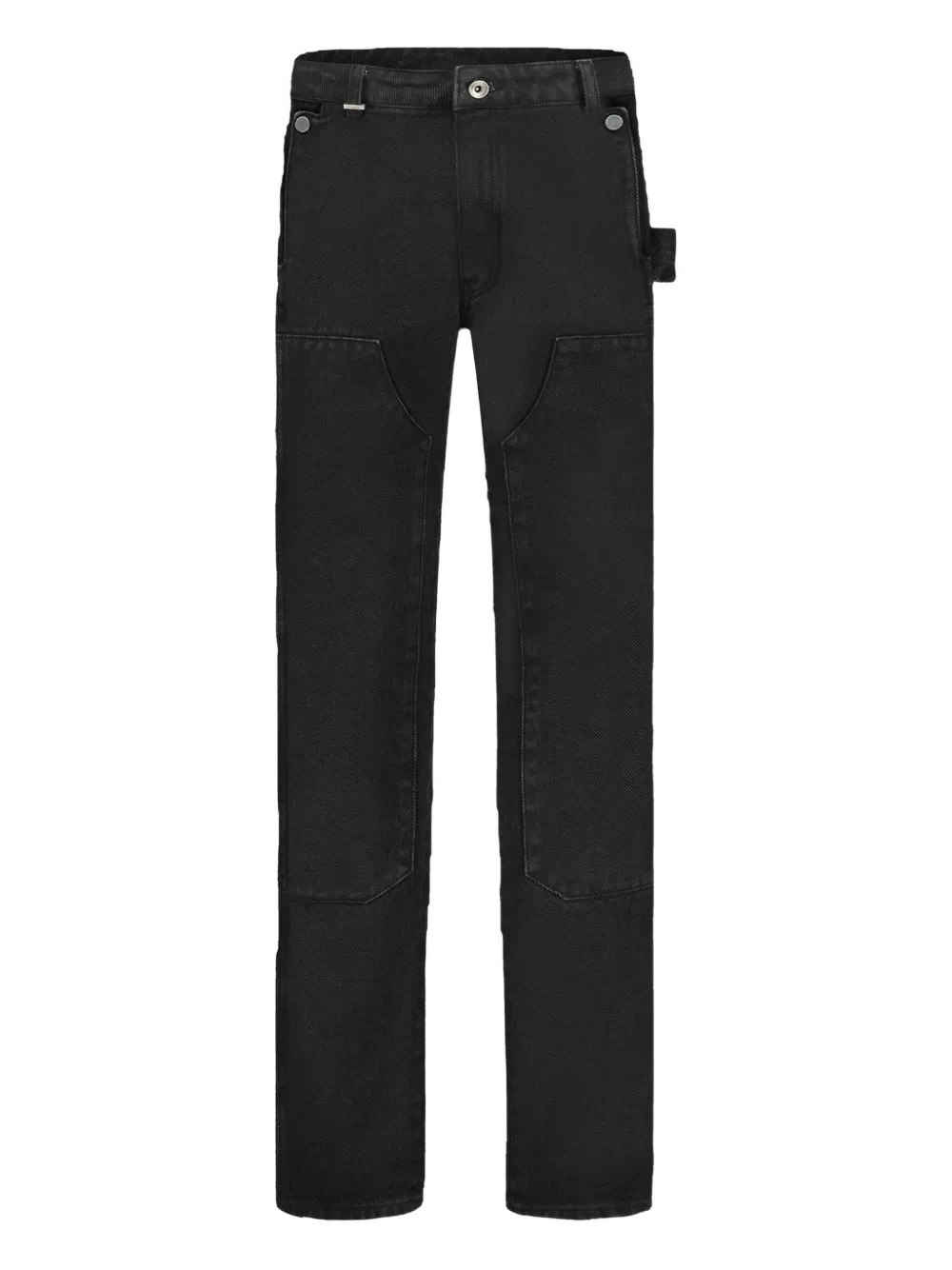 FLÂNEUR Carpenter jeans met cargo zak Zwart