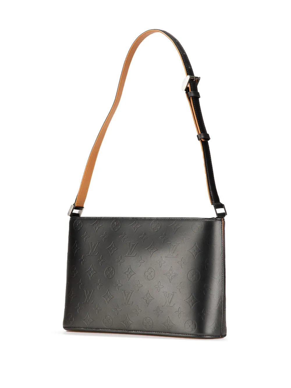 Pre-owned Louis Vuitton 2002 Monogram Mat Alston Shoulder Bag In Gray