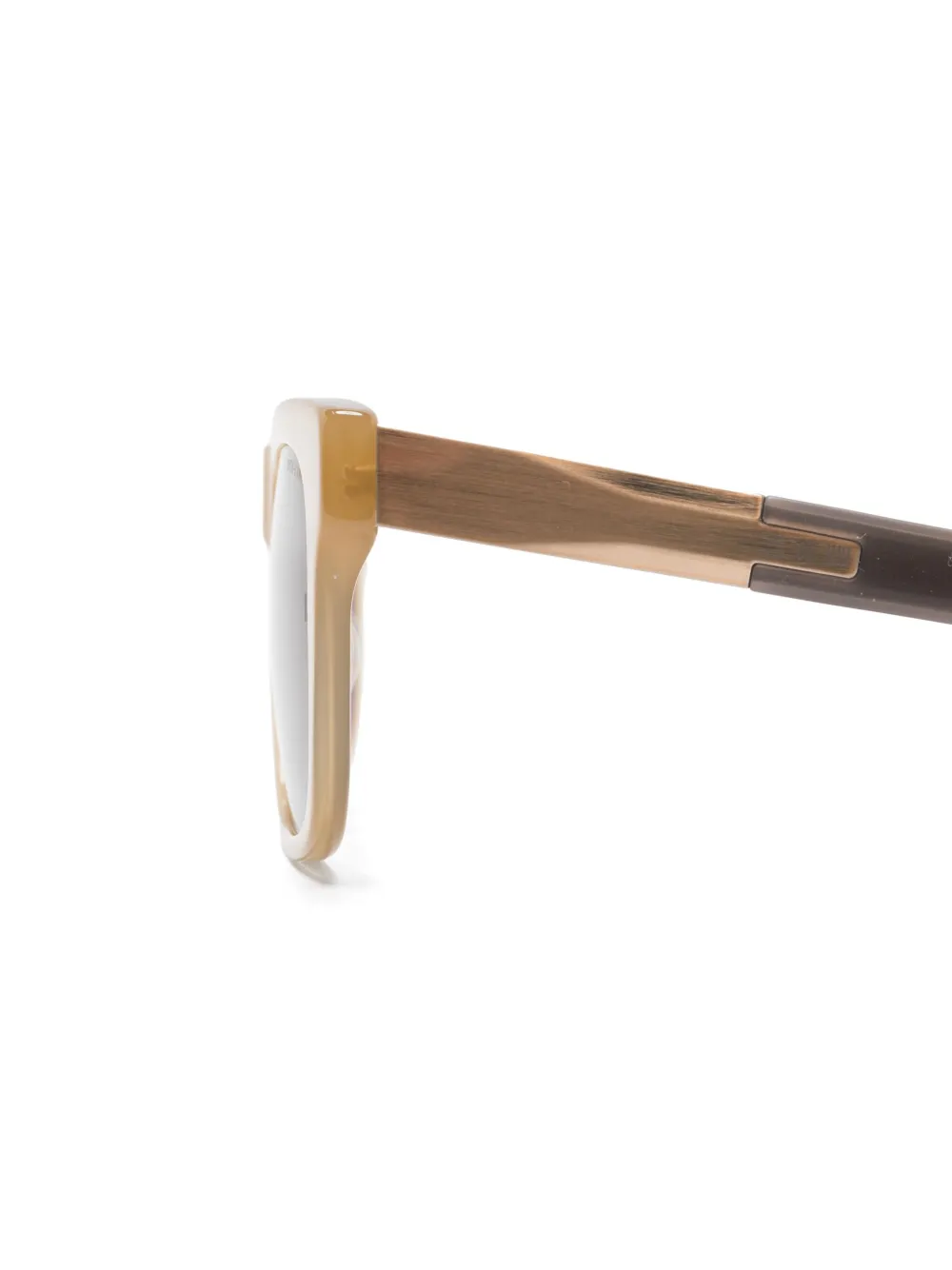 Dita Eyewear Zonnebril met vierkant montuur Beige