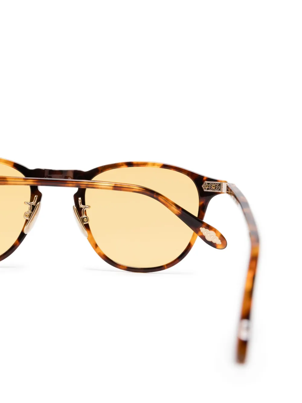 Garrett Leight Hampton zonnebril Bruin