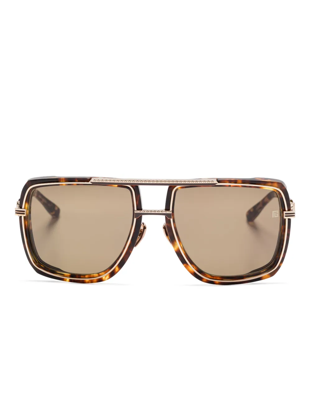 Balmain Eyewear oversize-frame sunglasses | Brown | Image 1