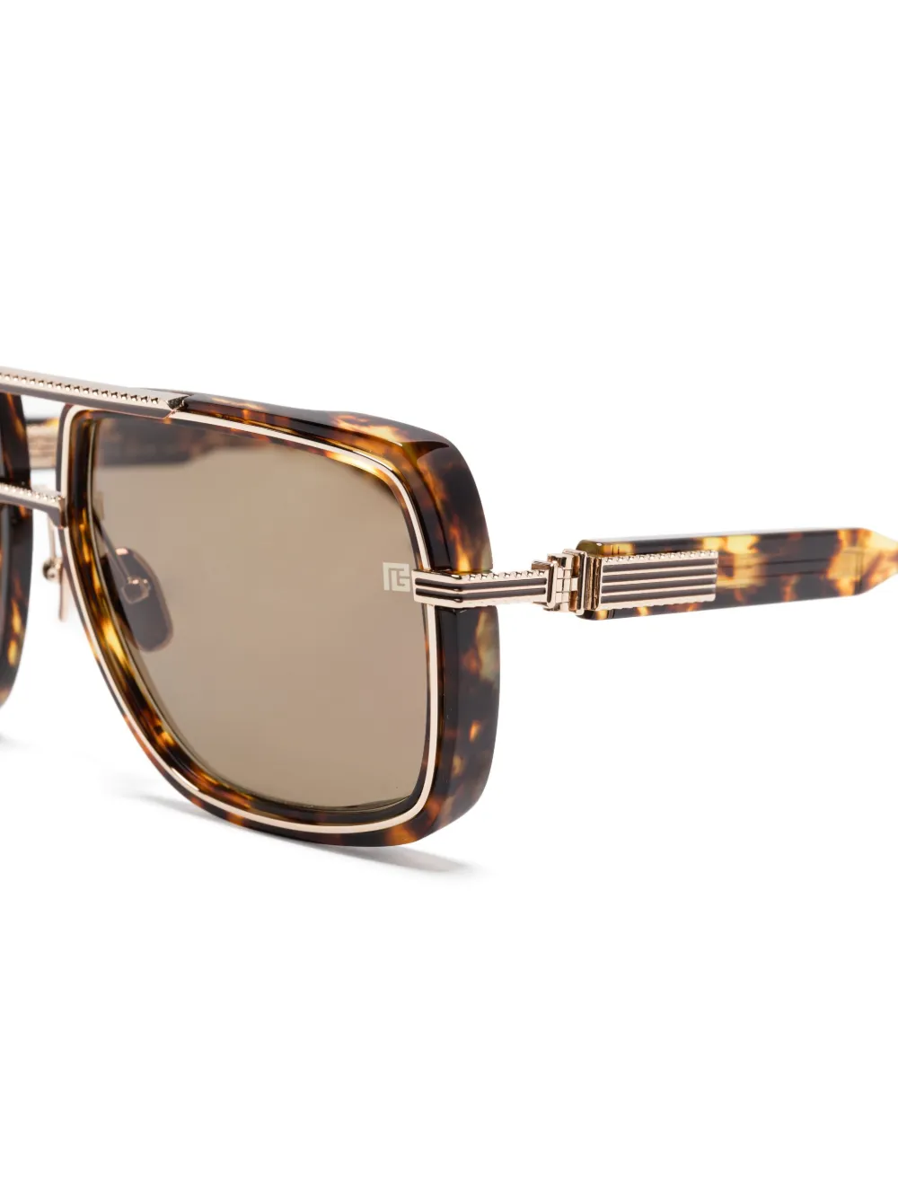 Balmain Eyewear Bril met oversized montuur Bruin