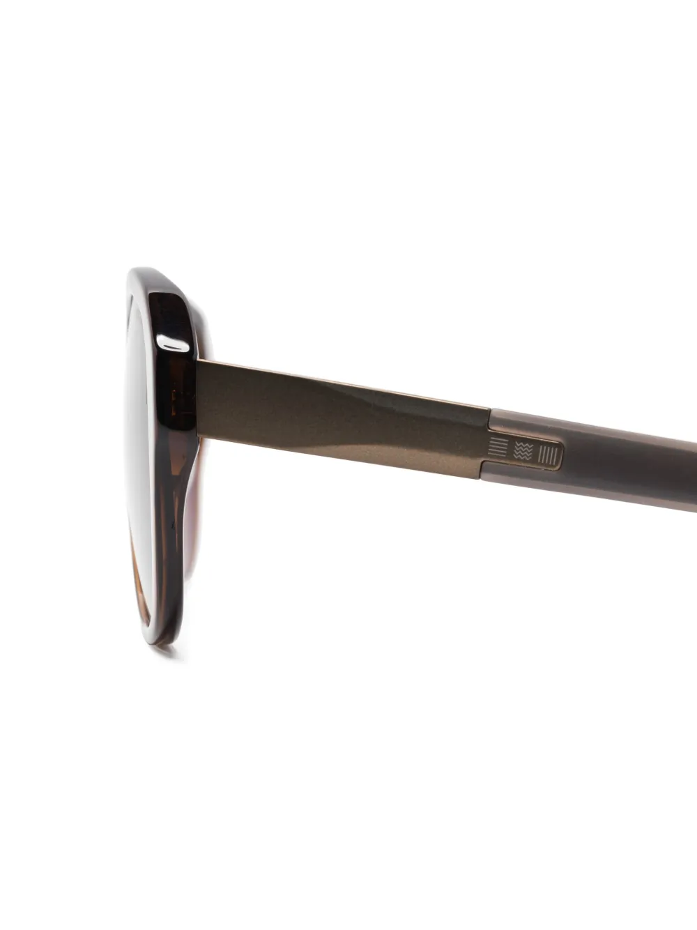 Dita Eyewear Zonnebril met piloten montuur Bruin