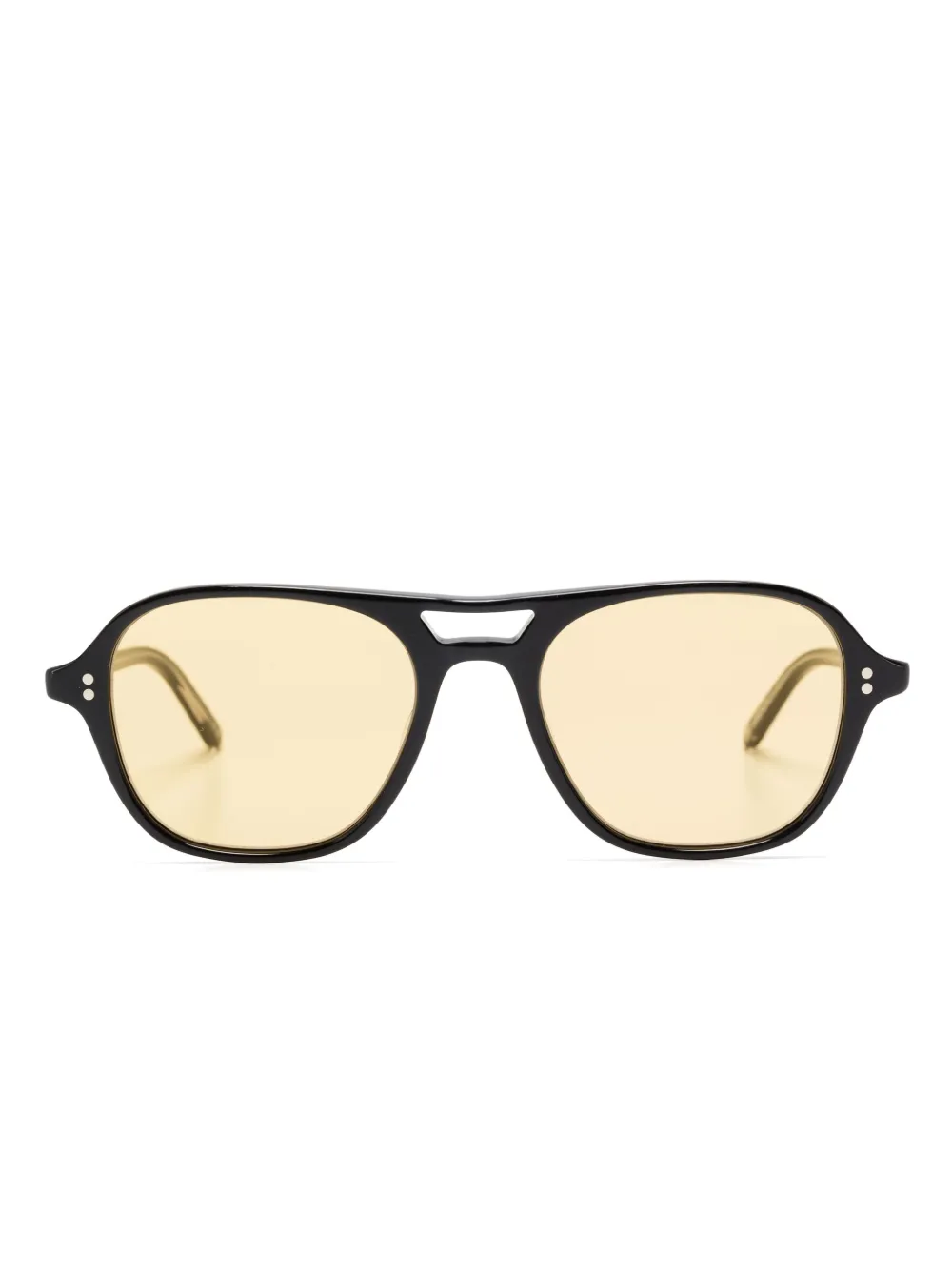 Garrett Leight round-frame sunglasses | Black | Image 1