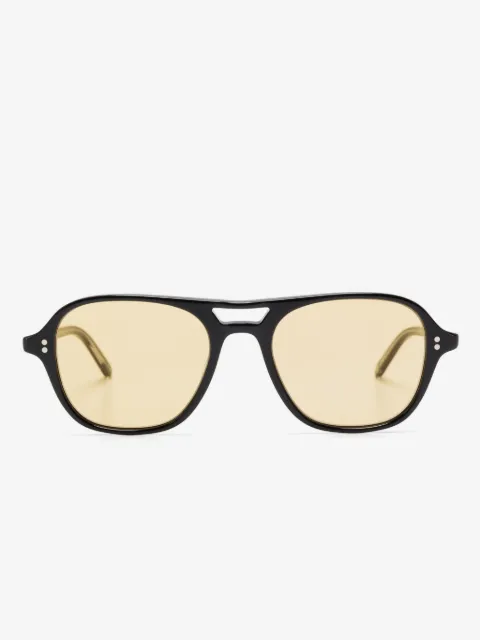 Garrett Leight Zonnebril met rond montuur