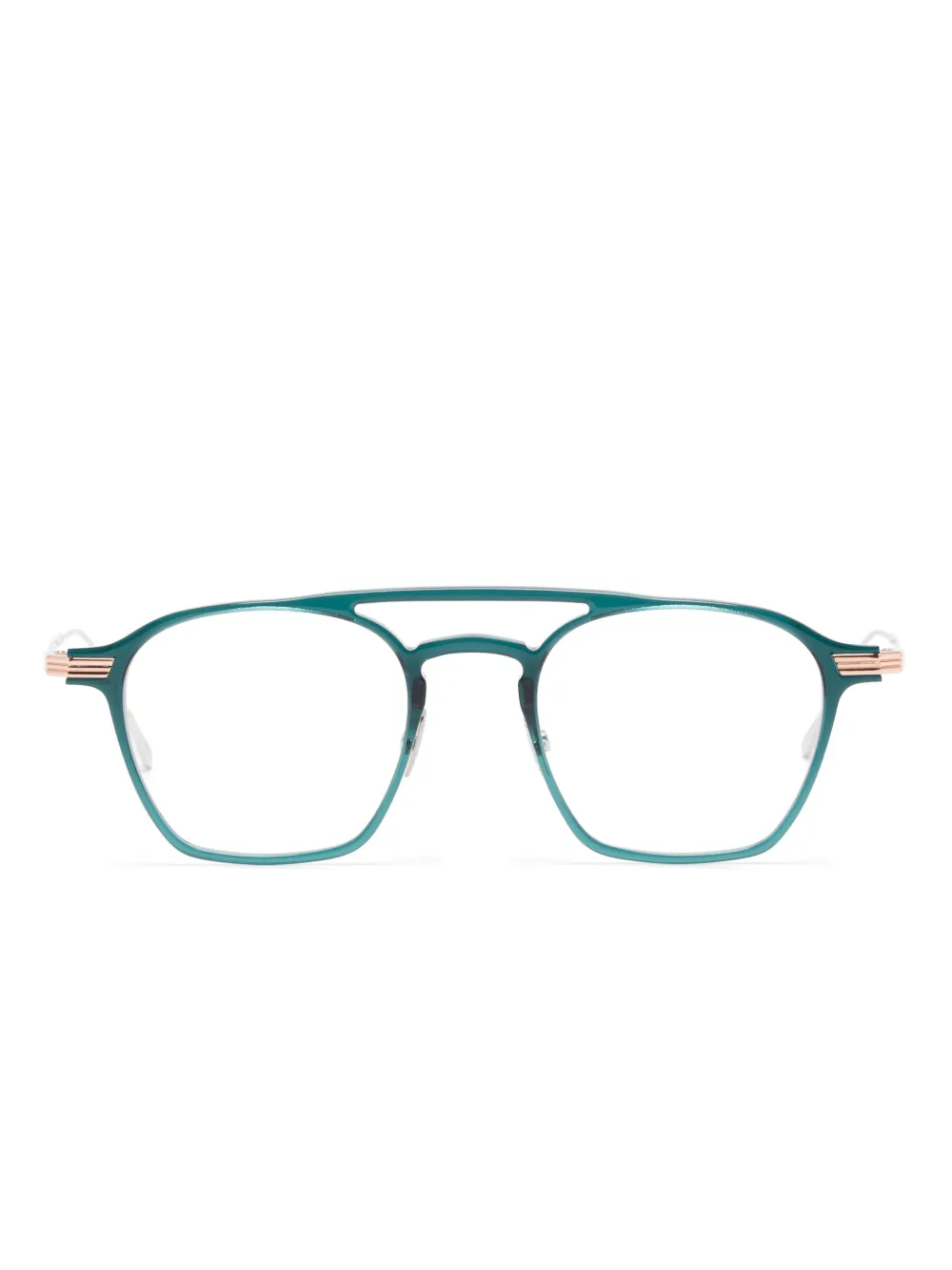 Cutler & Gross pilot-frame glasses | Green | Image 1