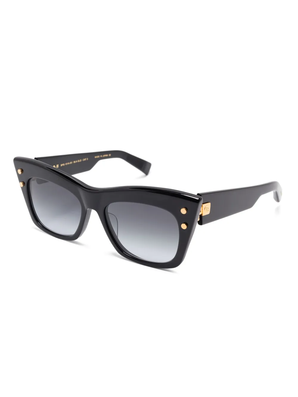 Balmain Eyewear Zonnebril met gegraveerd logo - Zwart