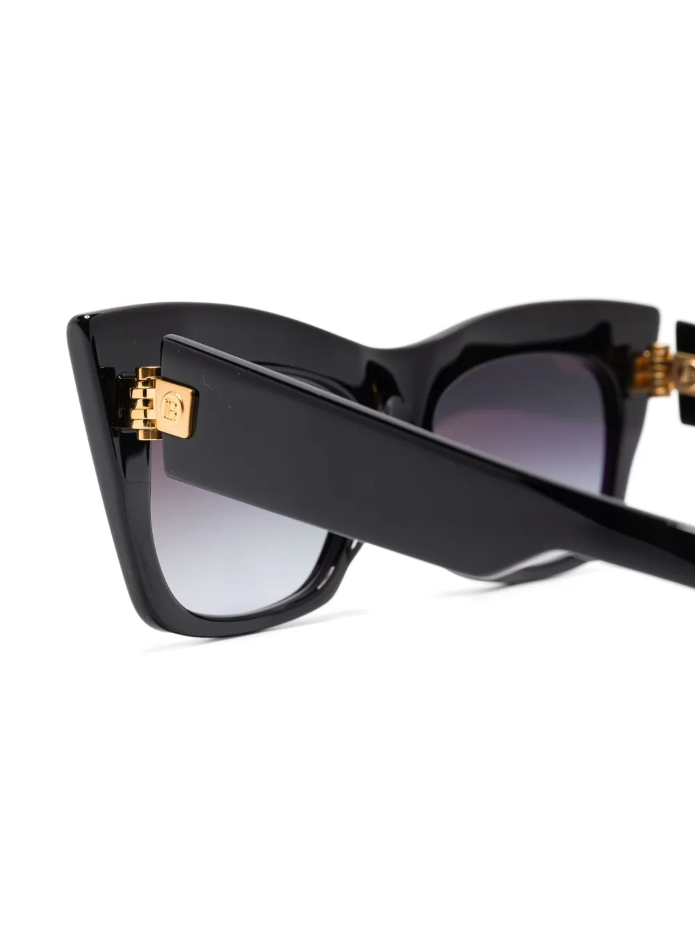 Balmain Eyewear Zonnebril met gegraveerd logo Zwart