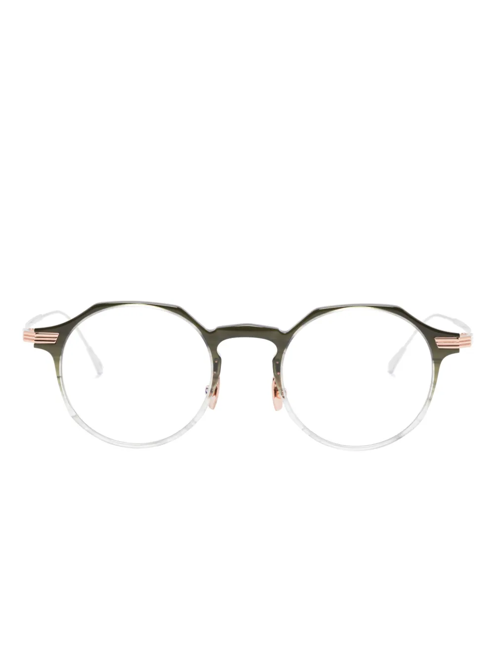 Cutler & Gross round-frame glasses | Green | Image 1